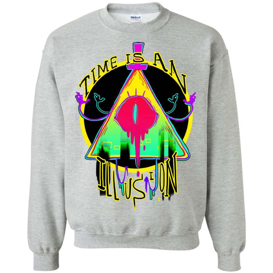 AGR TIME IS AN ILLUSION Crewneck Pullover Sweatshirt