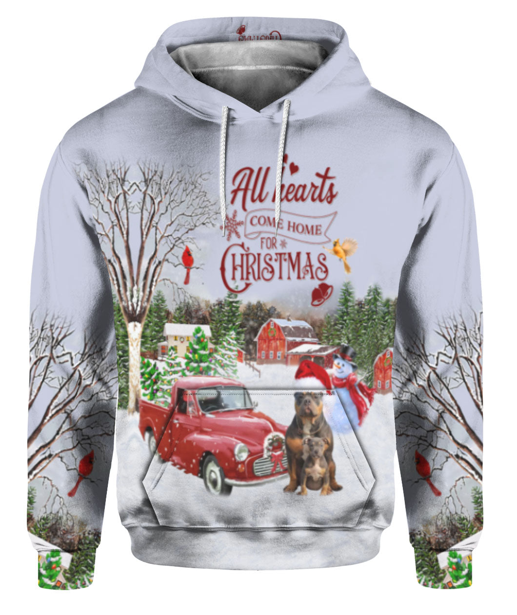 Christmas Pitbull All Over Print | For Men & Women | Ht3995