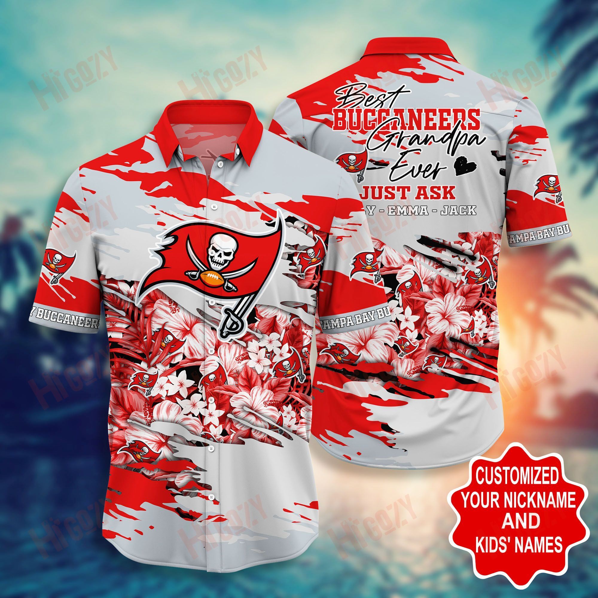 Tampa Bay Buccaneers -Pesonalized Hawaii Shirt Short Style Hot Trending Summer