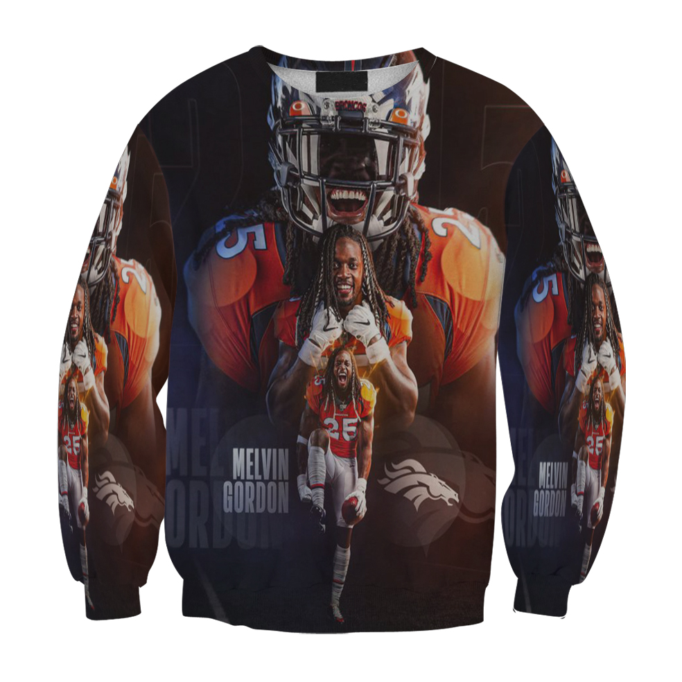 Denver Broncos Melvin Gordon1 Gift For Fan 3D Full Printing Sweatshirt