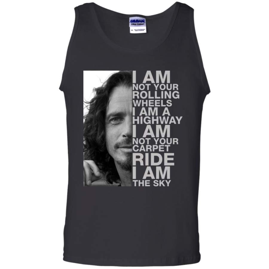 AGR Chris Cornel i am not your rolling wheels i am highway t shirt Cotton Tank Top