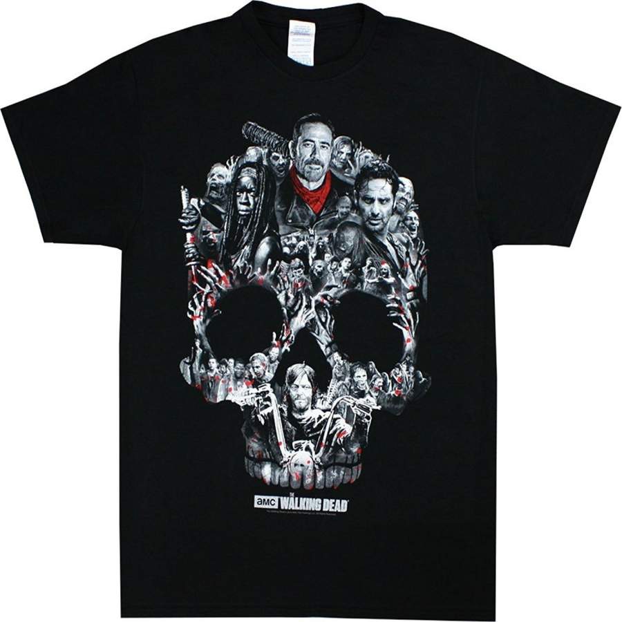The Walking Dead Men’s Skull Montage Cotton T-shirt