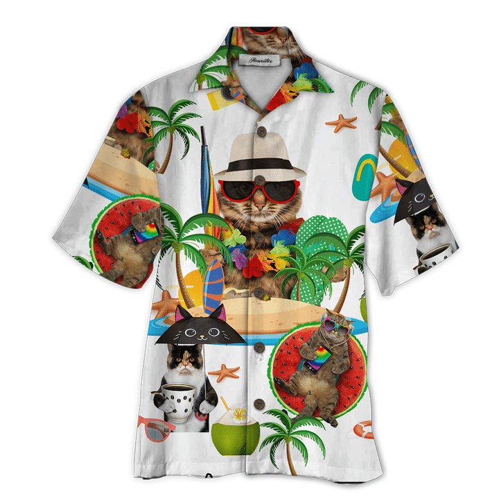 Cat Hawaii Shirt For Men Women Adult Ha80425