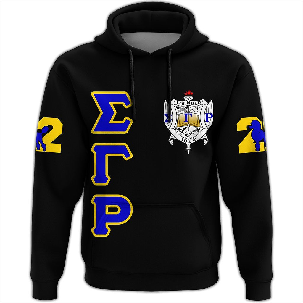 Sorority Hoodie – Sigma Gamma Rho Letters Pullover Hoodie