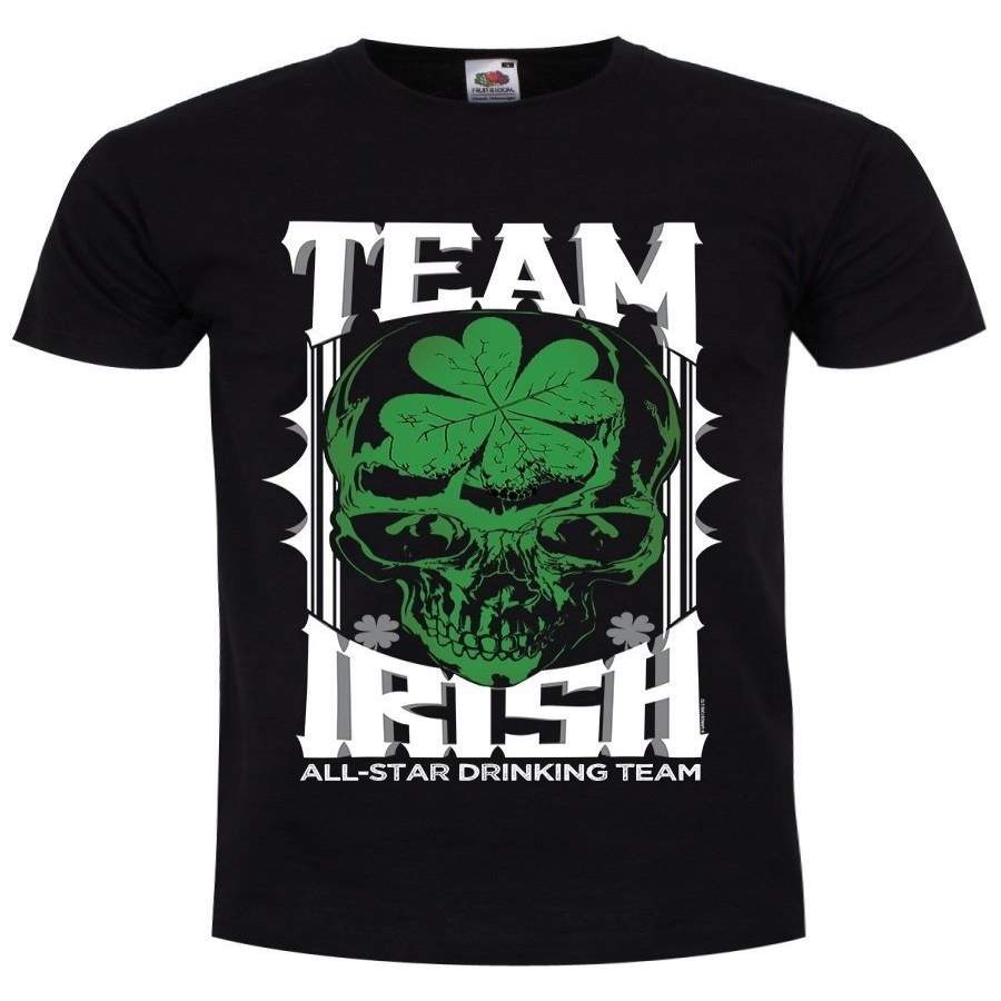 Team Irish Men’S Black Short Sleeve T-Shirt