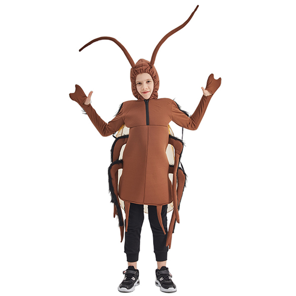 Adult Funny Cockroach Halloween Costume Children Insect Cosplay Outfits Carnival Easter Purim Fancy Dress alx