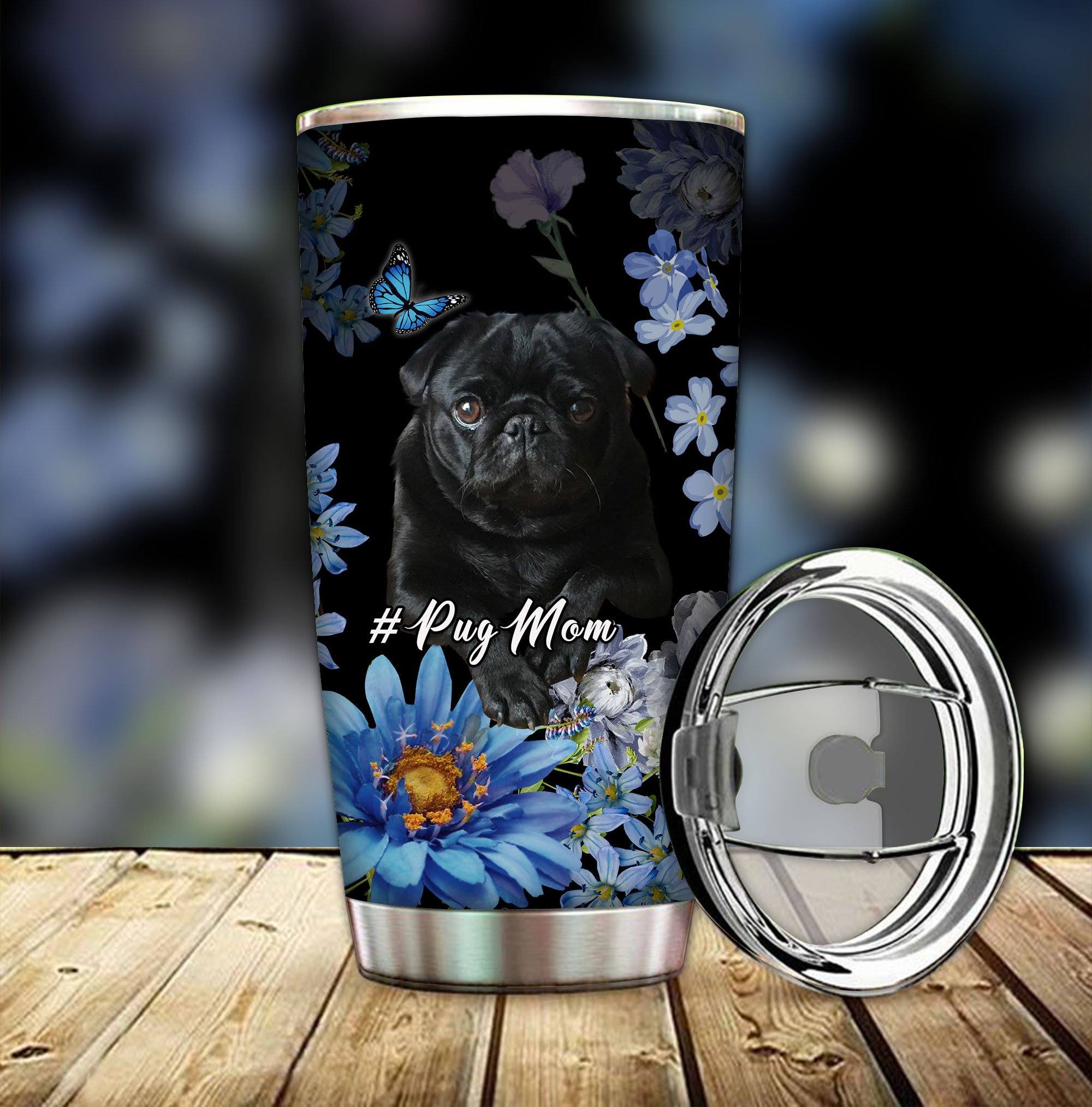 Pug Tumbler 3D Printing Dhl-Wdd009