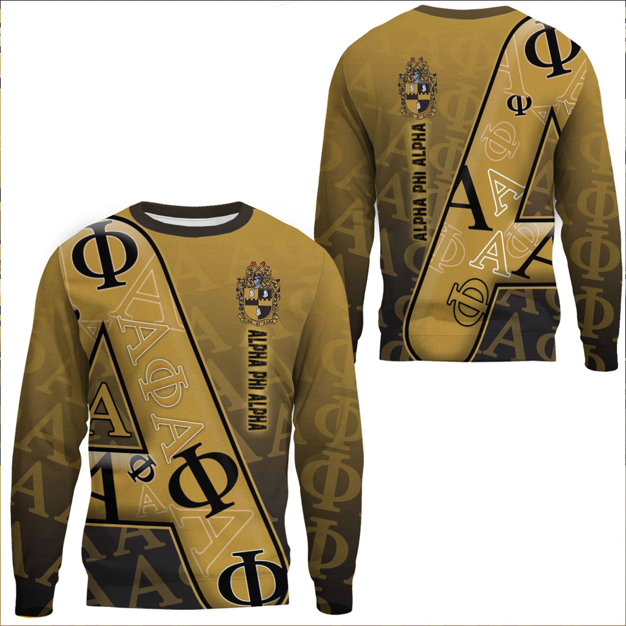 Africa Zone Clothing – Alpha Phi Alpha Letters Pattern Sweatshirts A35