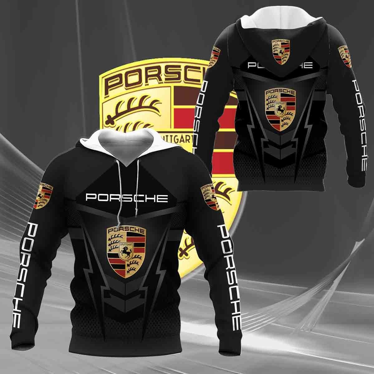 3D All Over Printed Porsche Lph-Nh Shirts Ver 3 (Black)