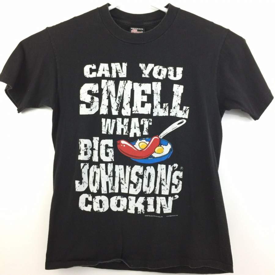 Vintage 90’s Can You Smell What Big Johnson Is Cookin Men’s T-Shirt