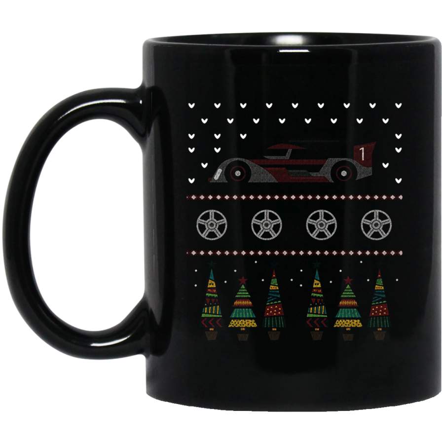 Car Ugly Christmas Sweater Funny Christmas Gift 11 oz 15 oz Black Mug