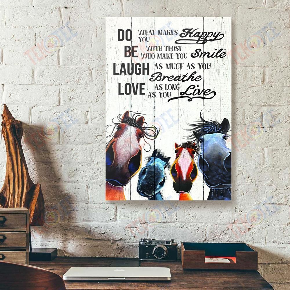 Best Canvas Prints Do What Makes You Happy Horse Vertical Canvas Wall Art Alluring Canvas Home Decoration