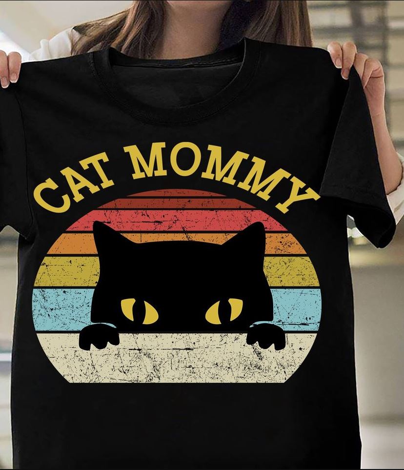 Vintage Cat Mommy Gift Standard/Premium T-Shirt