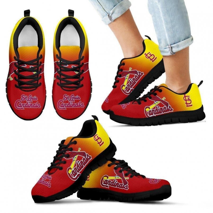 Colorful Unofficial St. Louis Cardinals Sneakers #886