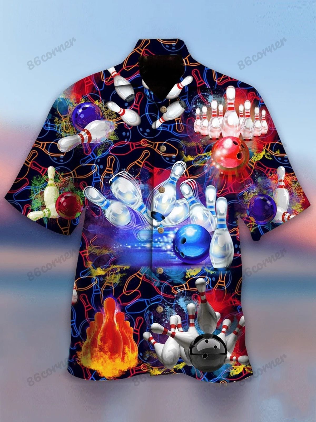 Abstract Bowling Hawaiian Shirt Ha51304