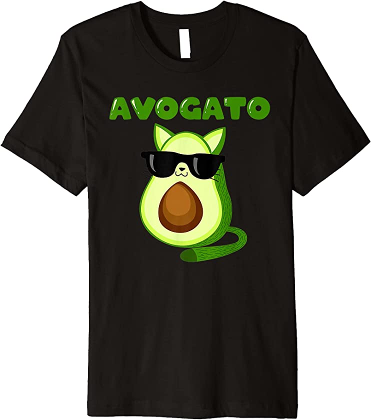 Avogato Cat Cinco De Mayo Meow Avogado Funny Mexican Party Premium T-Shirt