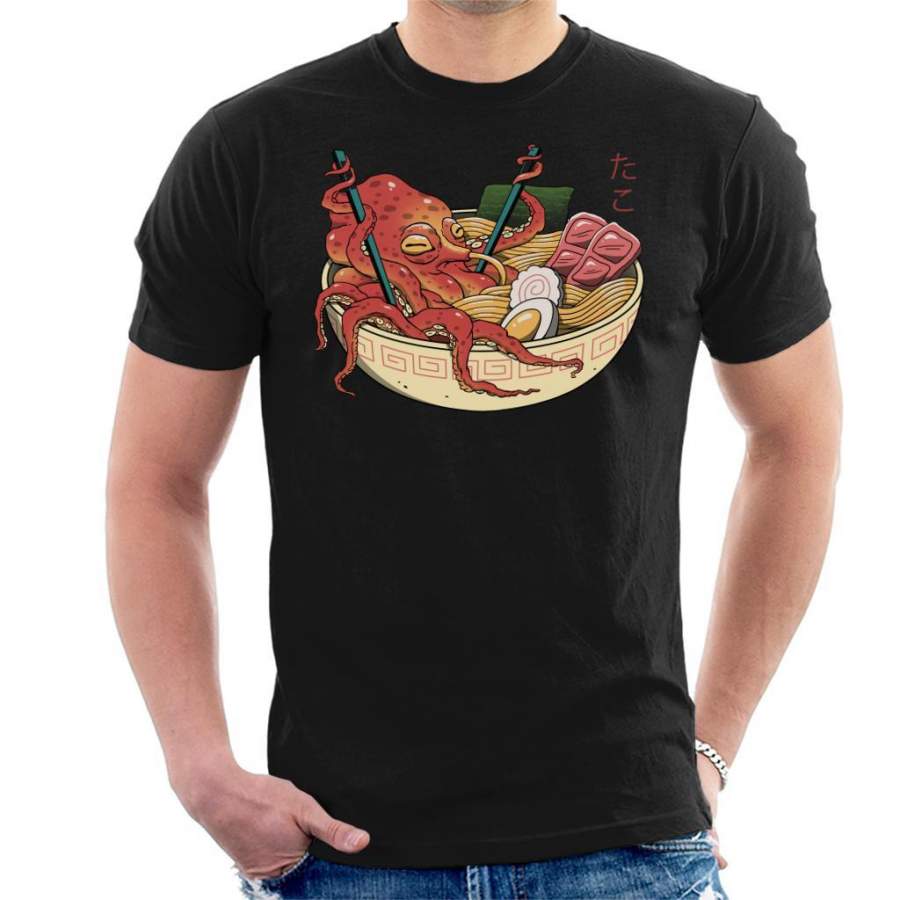 Tako Octopus Ramen Men’s T-Shirt