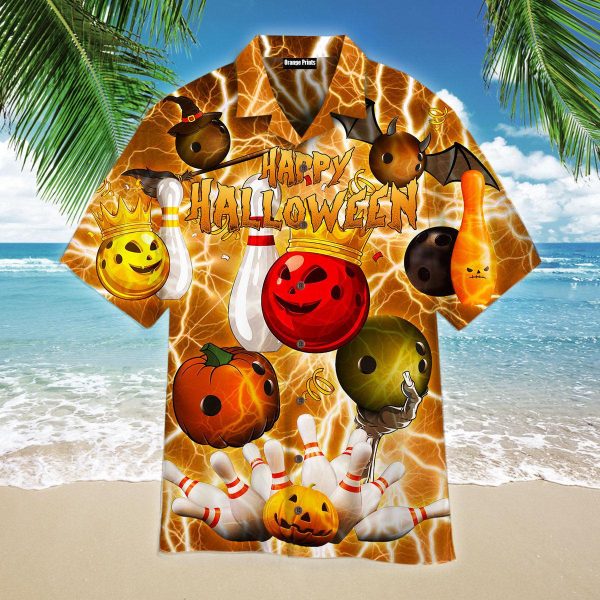 Halloween Bowling Party Hawaii Shirt For Men Women Ha43160