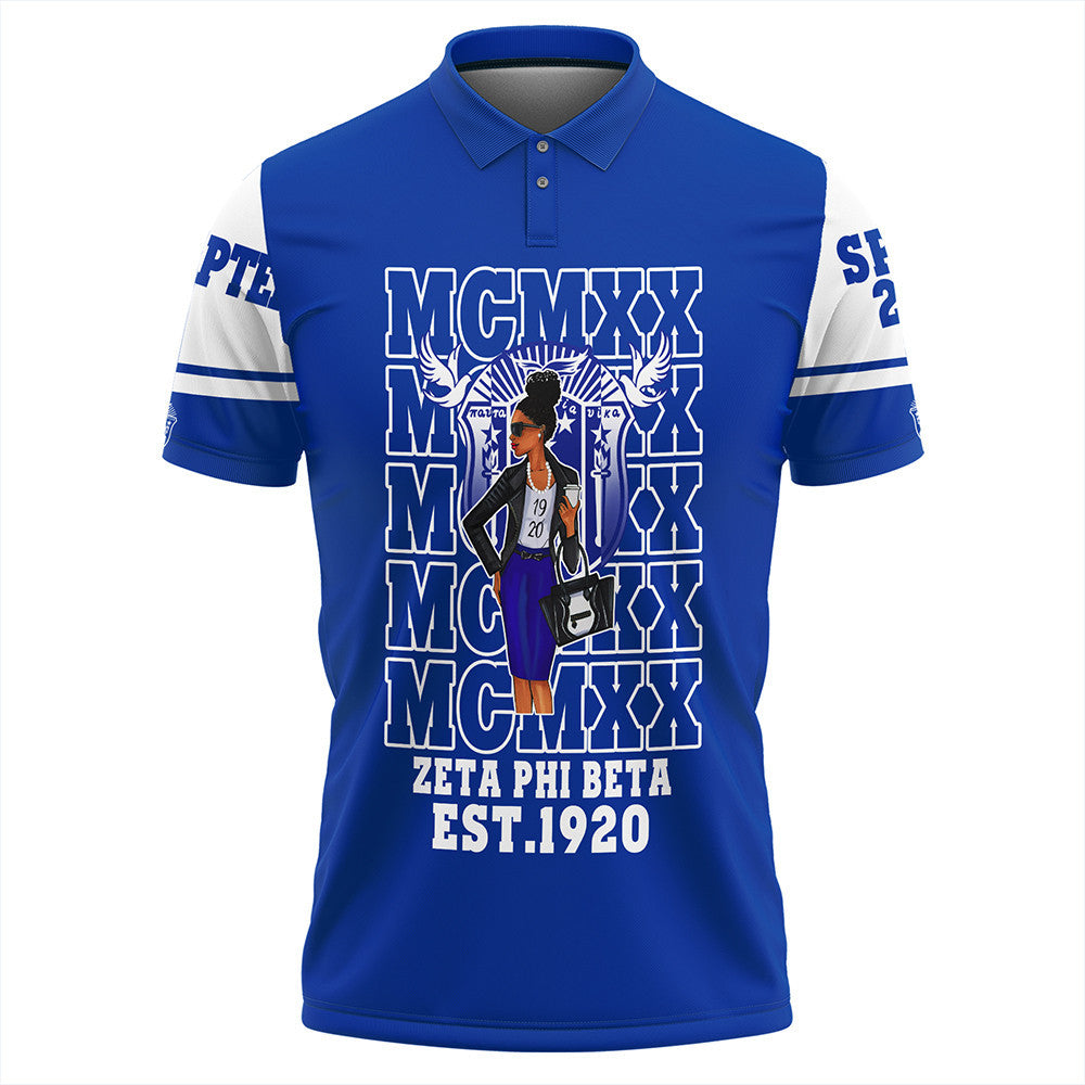 Wonder Print Shop Polo Shirt – Personalized Zeta Phi Beta Mcm Style Polo Shirt