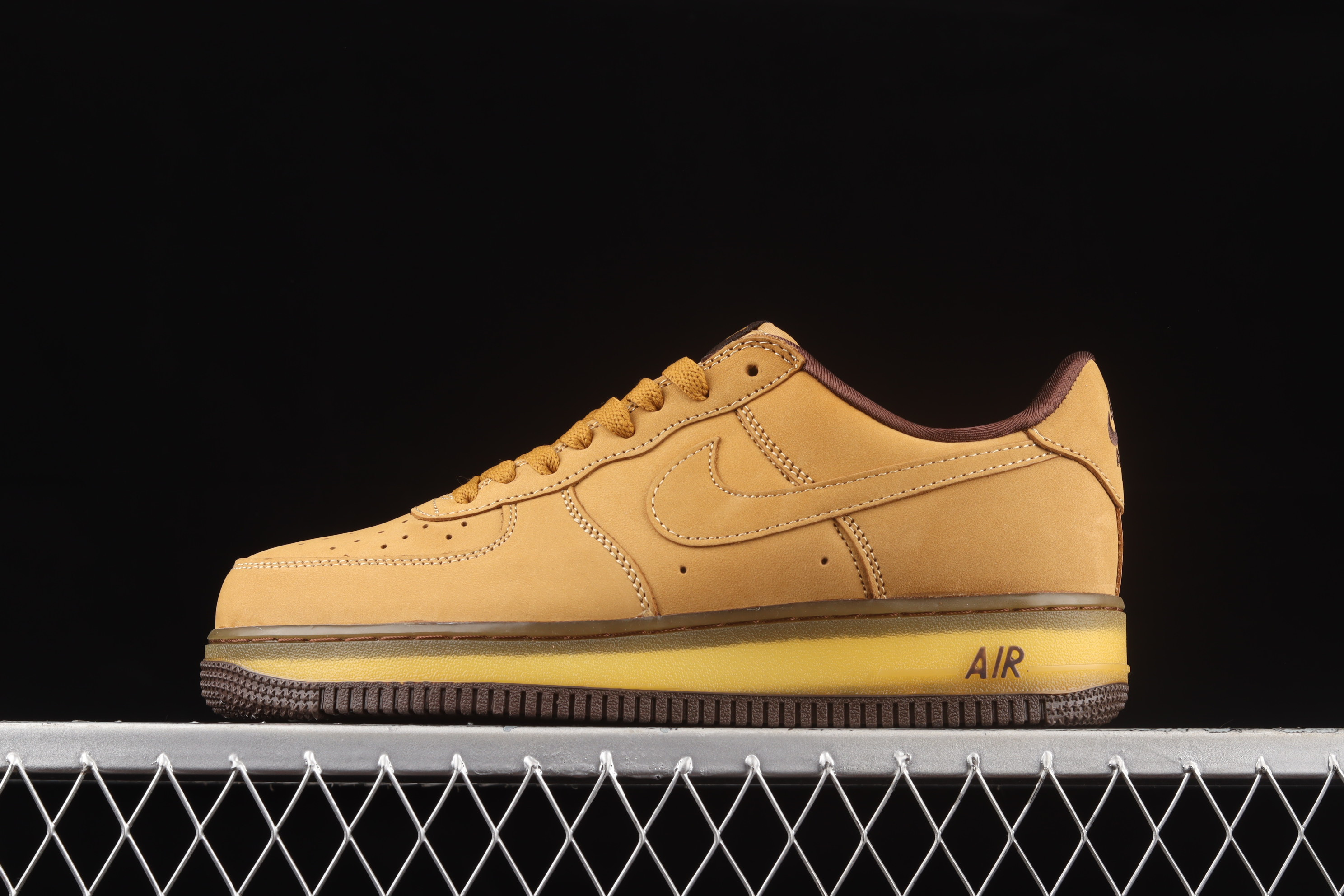 Nike Air Force 1 Low Wheat Dark Mocha Shoes Sneakers PR-920308