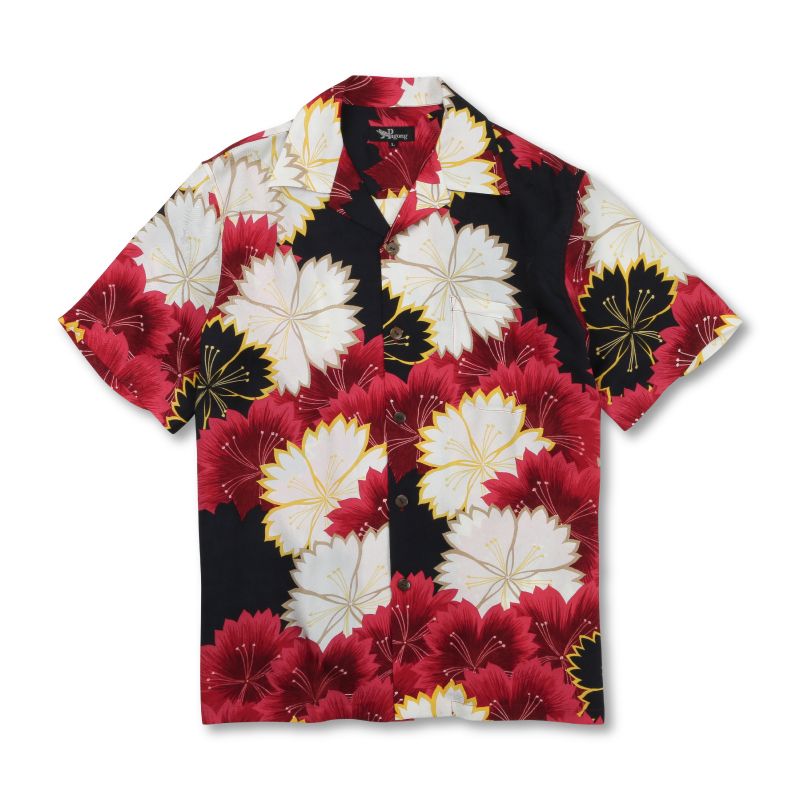 Floral Black Unique Design Hawaii Shirt Ha78227