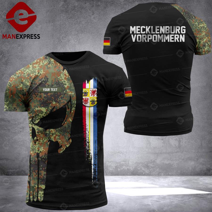 VH CUSTOMIZE Mecklenburg-Vorpommern T-SHIRT HOODIE 3D PRINTED PDT 1509