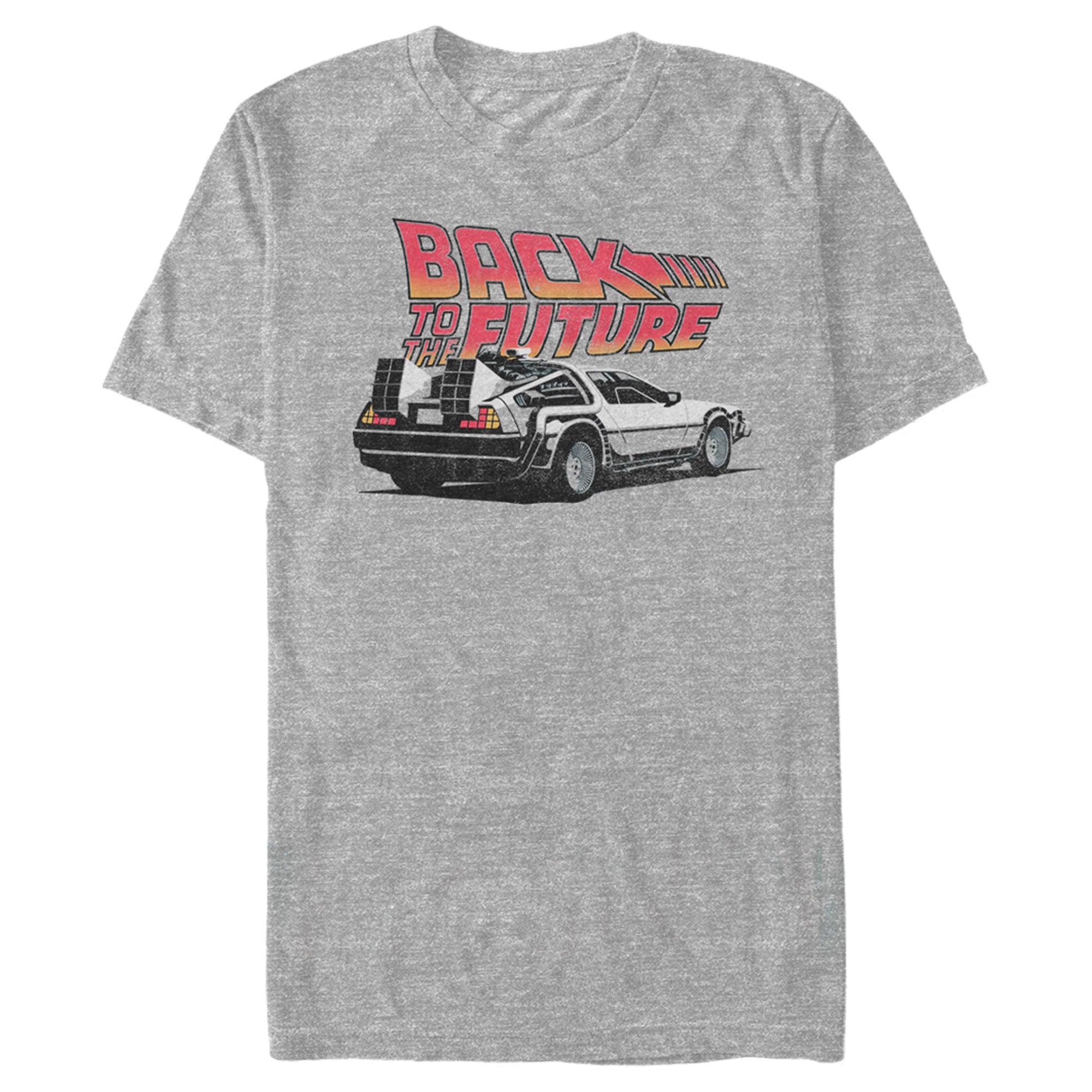 Back To The Future Men’S Delorean Cartoon  T-Shirt