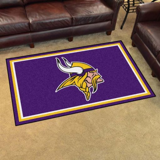 Minnesota Vikings Logo Custom Area Rug Carpet Full Sizes Home Living Rugs Carpet Decor