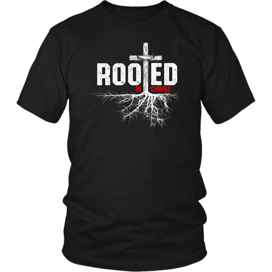 Rooted in christ t shirt