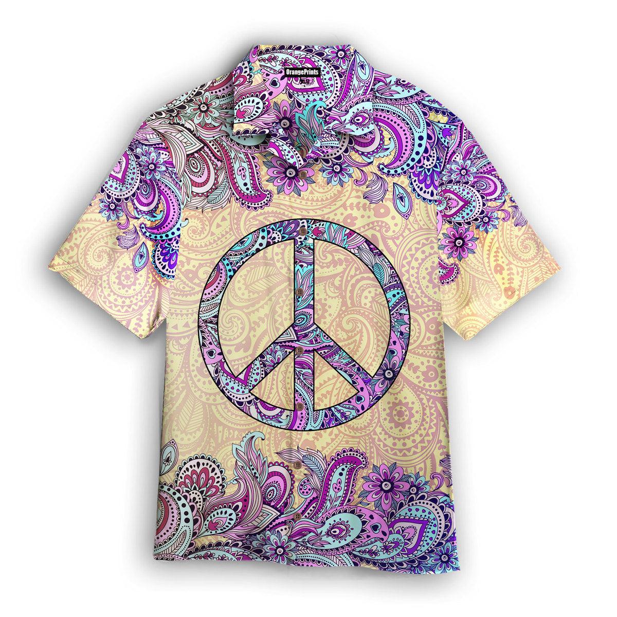 Hippie Peace Symbol Hawaii Shirt Summer Beach Clothes Outfit For Men Women Nd Ha14520