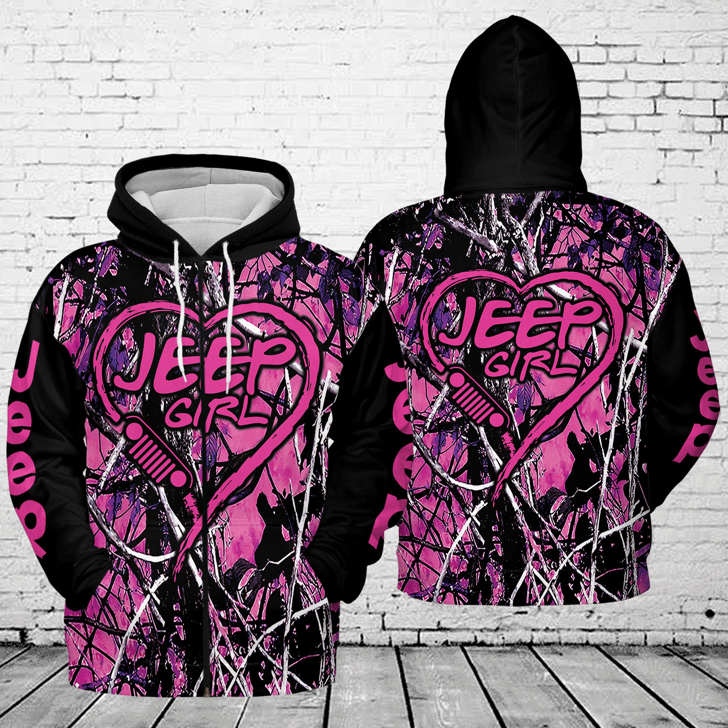 Love Jp Girl Pink Black Hoodie 3D All Over Print #091121L