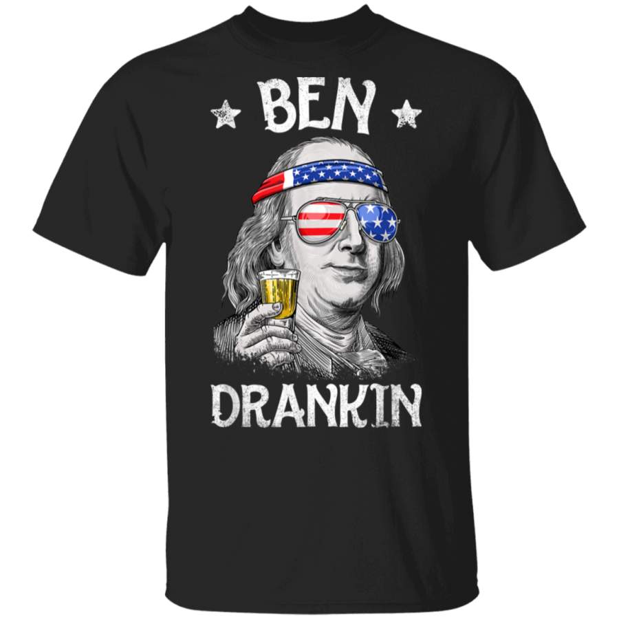 4th of July Shirts for Men Ben Drankin Benjamin Franklin Tee father’s day t shirts