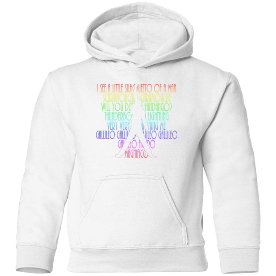 AGR BOHEMIAN RHAPSODY Lyrics With Freddie Silhouette Toddler Pullover Hoodie