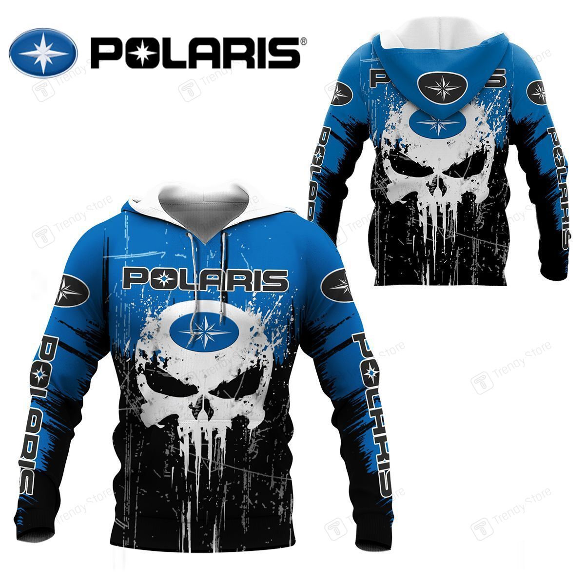 3D All Over Printed Polaris Shirts Ver 6 (Blue)