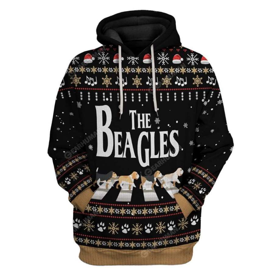 Ugly Christmas The Beagles Edition Custom Tshirt Hoodies Apparel