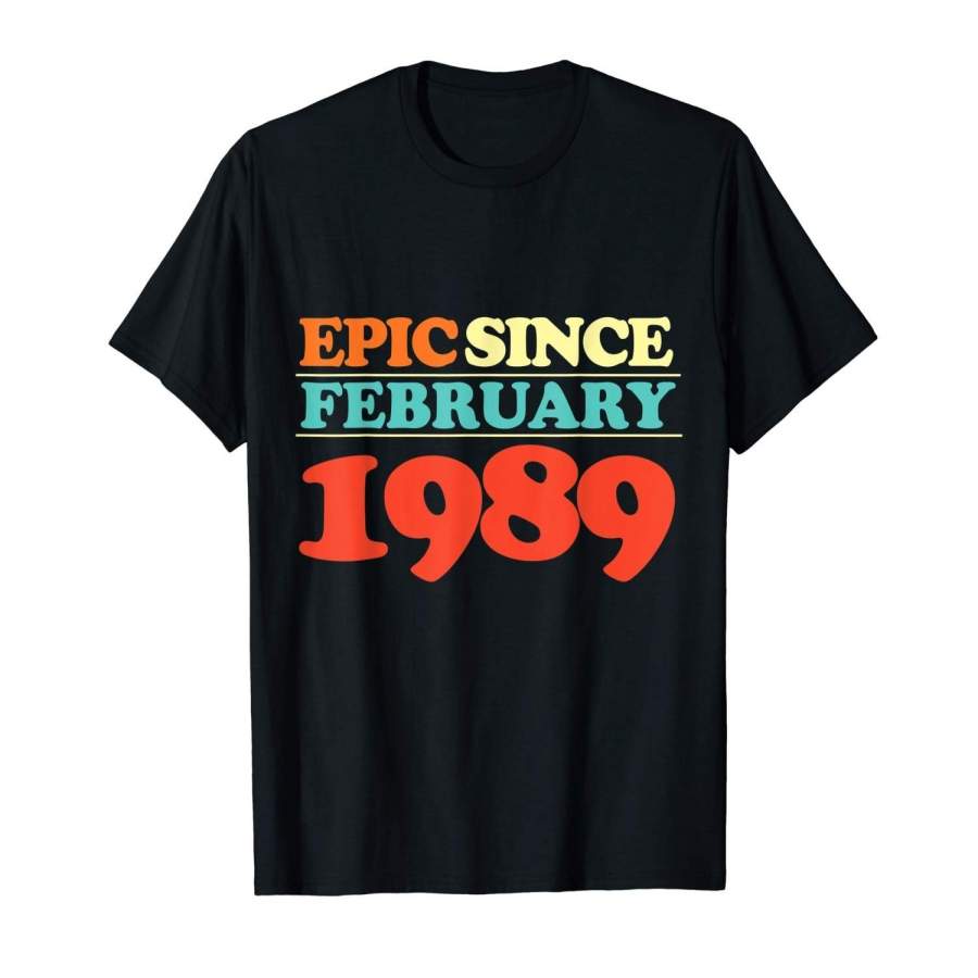 30Th Birthday Gift Vintage Style 1989 T Shirt Men Printed T Shirts