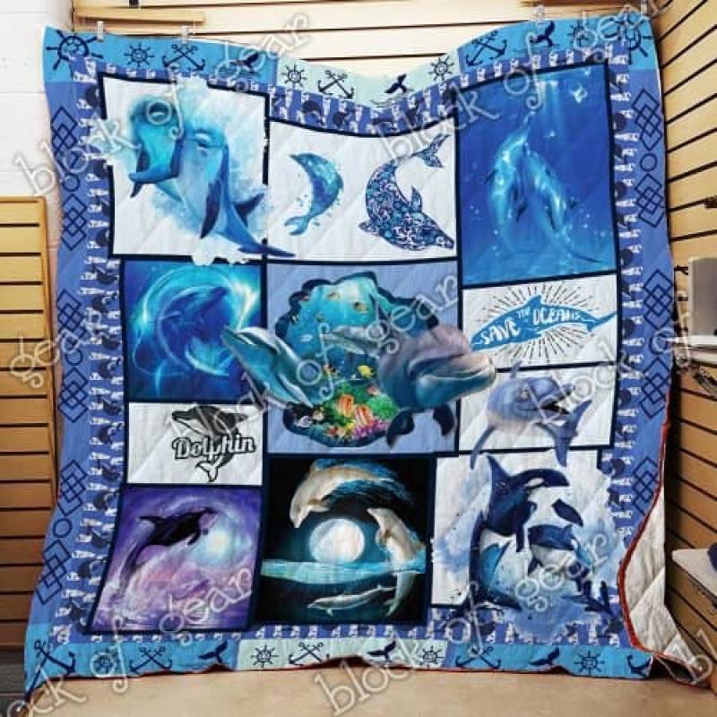 Cute Dolphin Quilt T24 Block Of Gear™