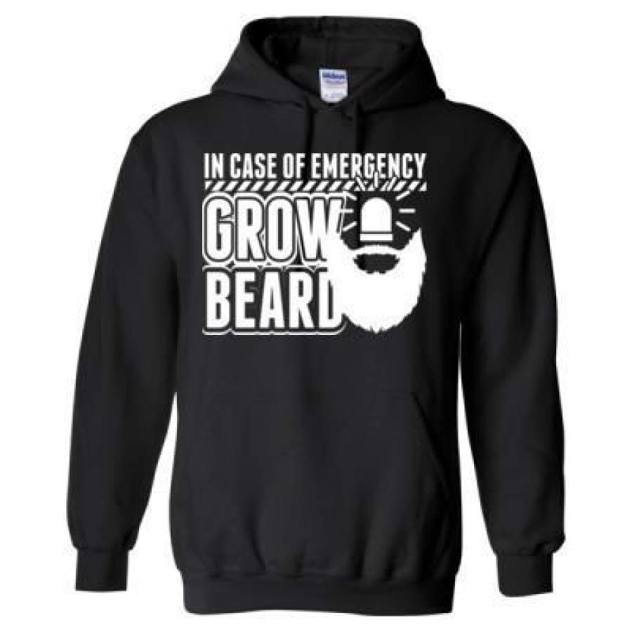 AGR In Case Of Emergency Grow Beard – Heavy Blend™ Hooded Sweatshirt