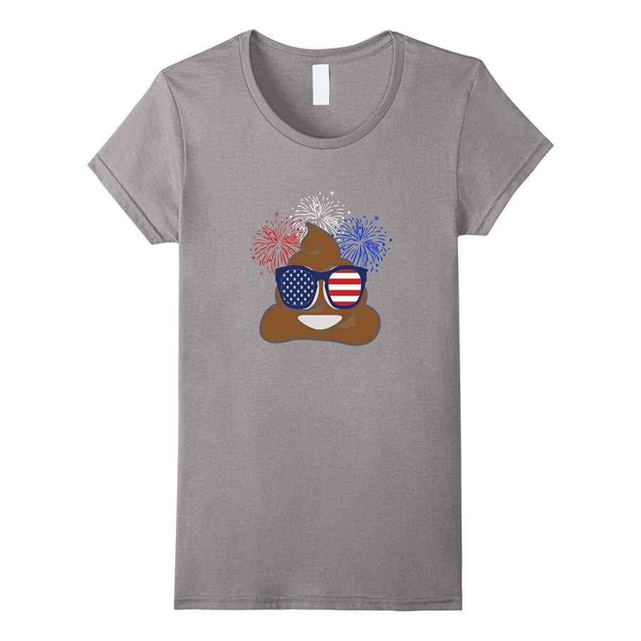 4th Of July Poop Emoji – Funny Novelty T Shirt