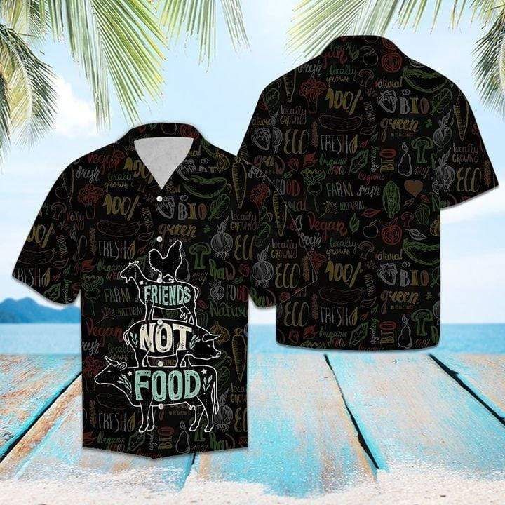 Order Friends Not Food Vegan Hawaii Aloha Shirts Dh Ha63878