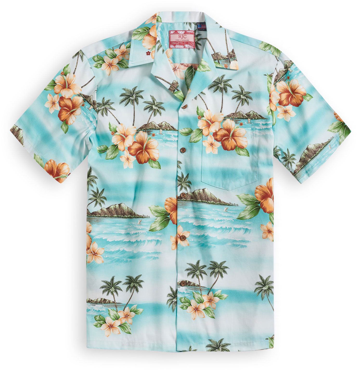 Hibiscus Blue Awesome Design Hawaii Shirt Ha103801