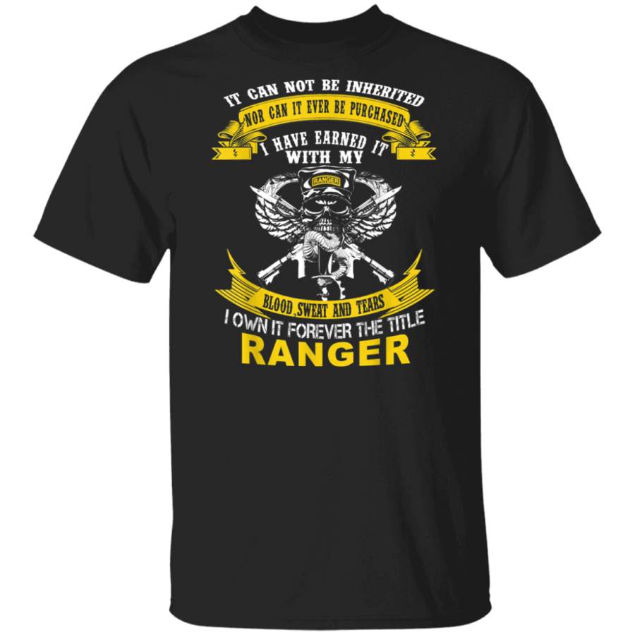 I Own It Forever The Title US Army Ranger Veteran T-Shirt