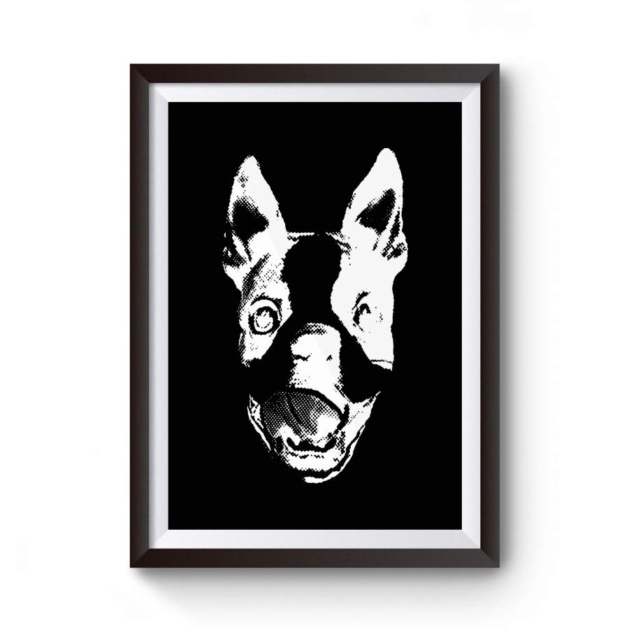 Boston Terrier Puppy Graphic Dog Clevotine Poster