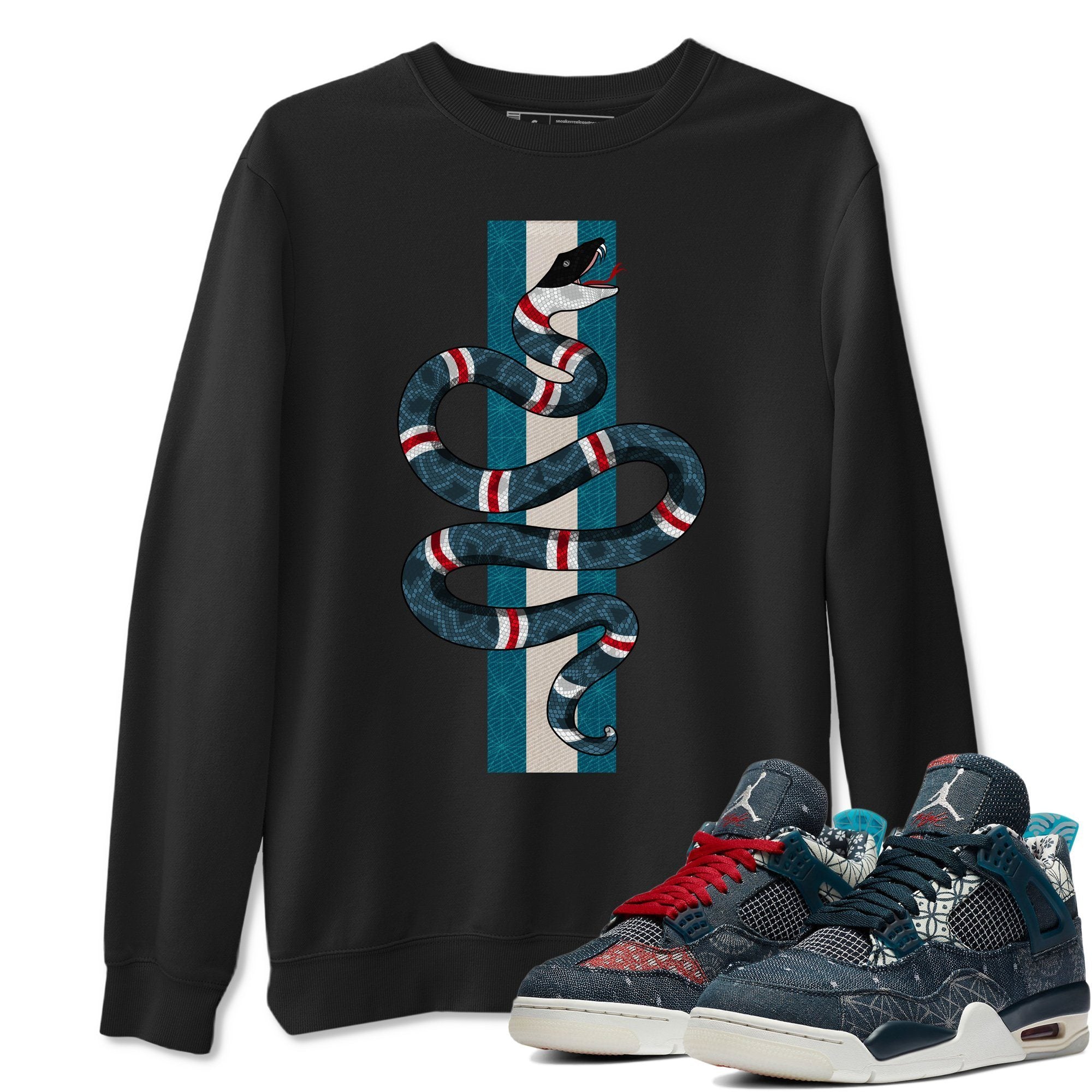 Snake Sweatshirt – Air Jordan 4 Deep Ocean