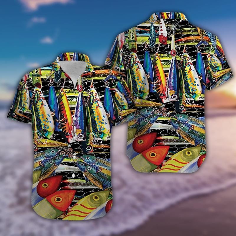 Hawaii Aloha Shirts Love Catching Big Fishes Ha70469