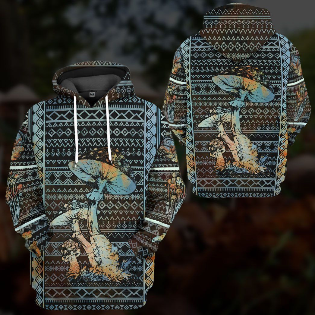 3D Mushroom Custom Tshirt Fleece Hoodie Apparel