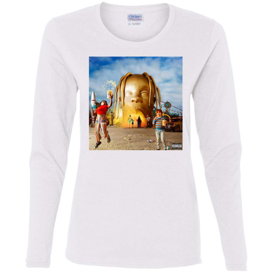 AGR Astroworld Travis Scott Ladies’ Cotton LS T-Shirt