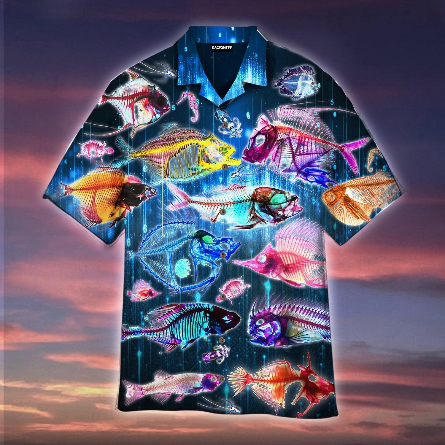 Colorful Ocean Fish Hawaii Shirt For Men And Women Ha19298