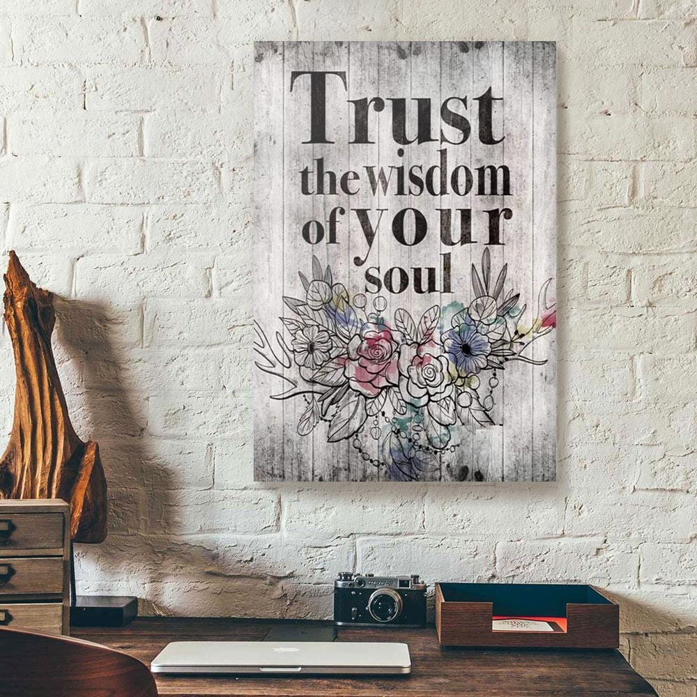 Canvas Prints Trust The Wisdom Of Your Soul Vintage Flower Printing Home Canvas Wall Art Home Decor