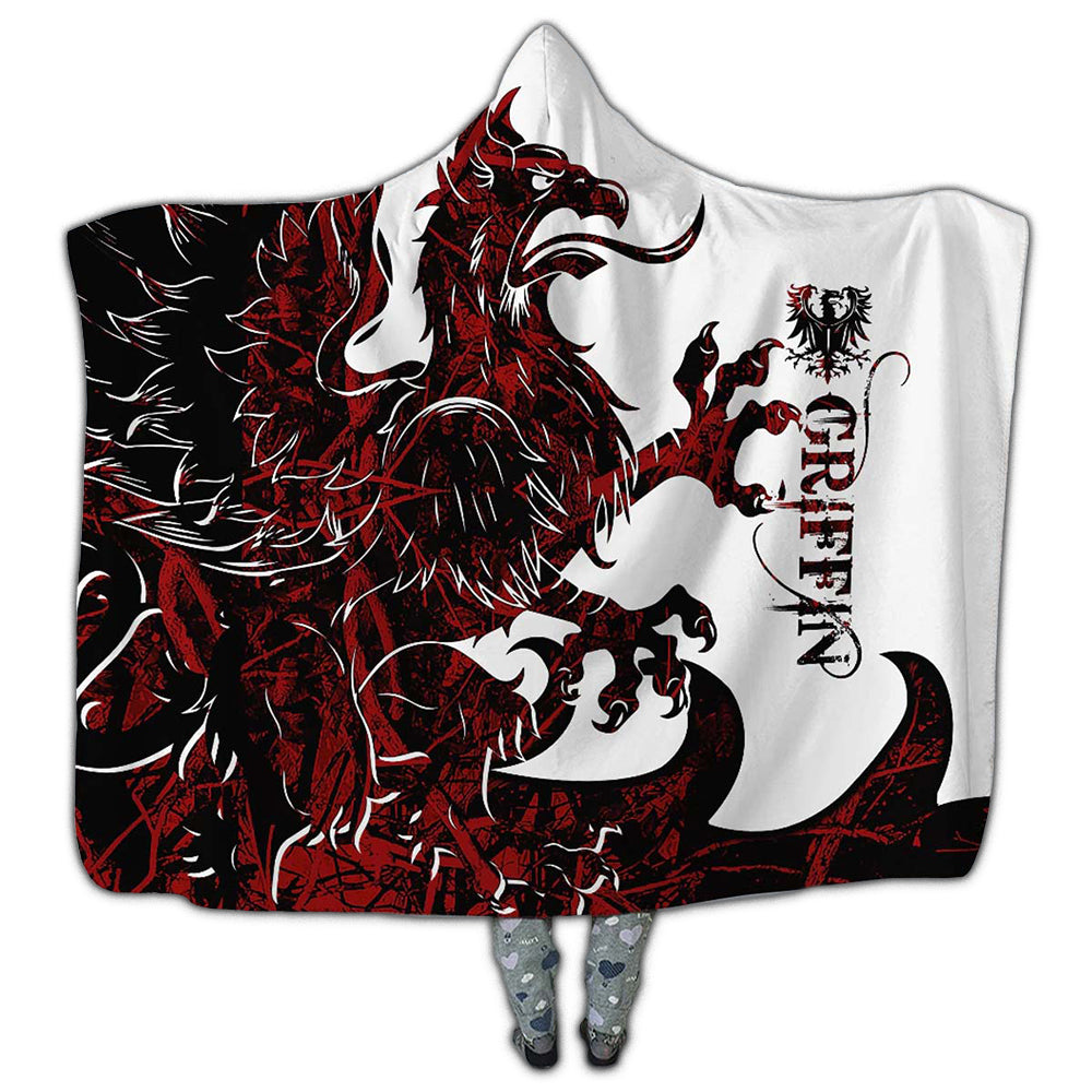 Viking Griffin Legend Red And White Cool Style – Hoodie Blanket  – Owl Ohh